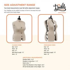Dritz Dress Forms My Double Designer Adjustable Dress Form