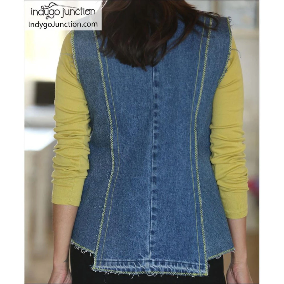 Indygo Junction Modern Silhouette Vest Pattern 11 Indygo Junction Modern Silhouette Vest Pattern