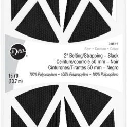 Dritz 2" Polypro Belting & Strapping, Black, 15 Yd