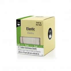 Dritz 1/4" Cotton Swimwear Elastic, Natural Elastics