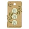 Dritz Recycled Cotton Koala Button, 18mm, 3 Pc
