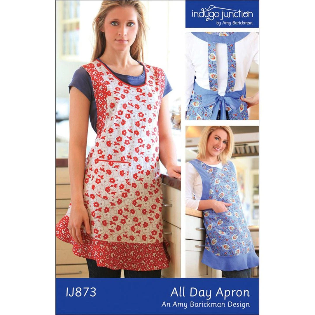 Indygo Junction All Day Apron Pattern, Shippable Aprons 3 Indygo Junction All Day Apron Pattern, Shippable Aprons