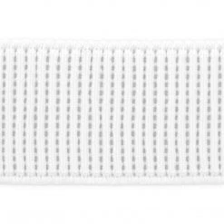 Dritz Elastics 1" Ribbed Non-Roll Elastic, White, 3 Yd