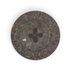 Dritz Buttons & Cover Buttons Recycled Coconut Round Button, 28mm, Brown