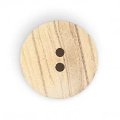 Dritz Sustainable Wood Round Button, 20mm, Beige, 3 Pc Buttons & Cover Buttons