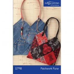 Indygo Junction Purses & Accessories Patchwork Purse Digital PDF Pattern, PDF Download