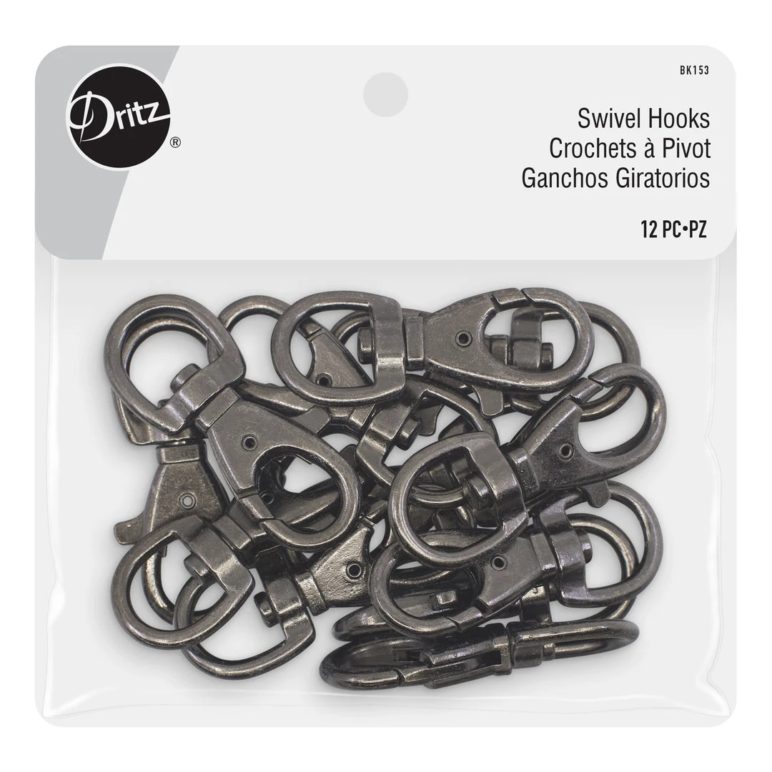 Dritz Bulk Notions Swivel Hooks, 12 Pc 3 Dritz Bulk Notions Swivel Hooks, 12 Pc