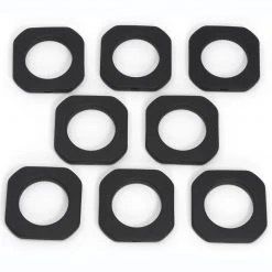 Dritz 1-9/16" Square Curtain Grommets, Matte Black, 8 Sets Curtain Grommets & Rings