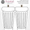 Dritz Fluted Column Bun Feet, Natural, 2 Pc Furniture Legs & Feet