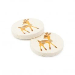 Dritz Recycled Cotton Deer Button, 15mm, 3 Pc Buttons & Cover Buttons