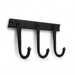 Dritz Wrought Iron Farmhouse Hook, Black