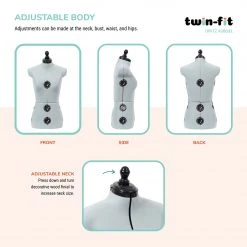 Dritz Twin-Fit Adjustable Dress Form Dress Forms 79 Dritz Twin-Fit Adjustable Dress Form Dress Forms