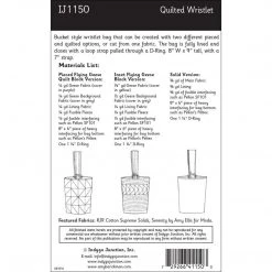 Indygo Junction Flying Geese Quilted Wristlet Pattern