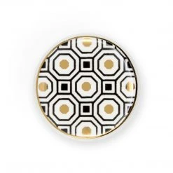 Dritz Outlet Ceramic Metallic Foil Geometric Knob, Multicolor