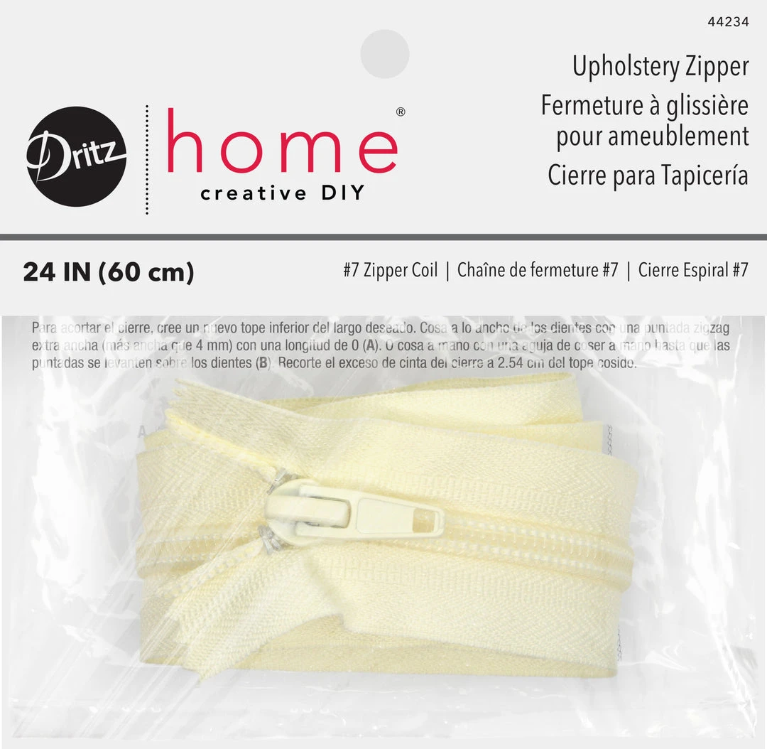 Dritz Upholstery Zipper, Cream 15 Dritz Upholstery Zipper, Cream