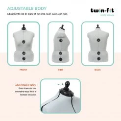 Dritz Twin-Fit Adjustable Dress Form Dress Forms 52 Dritz Twin-Fit Adjustable Dress Form Dress Forms