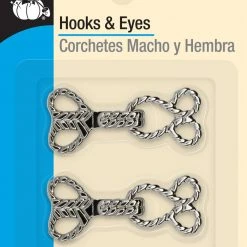 Dritz Decorative Hooks & Eyes, 2 Sets
