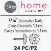 Dritz 7/16" Decorative Daisy Nails, Antique Brass, 24 Pc Decorative Nails & Tacks