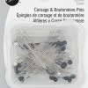 Dritz Pins & Accessories 2" Corsage And Boutonniere Pins, Black & White, 40 Pc 1 Dritz Pins & Accessories 2" Corsage And Boutonniere Pins, Black & White, 40 Pc