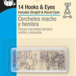 Dritz Hooks & Eyes, 14 Pc, Nickel