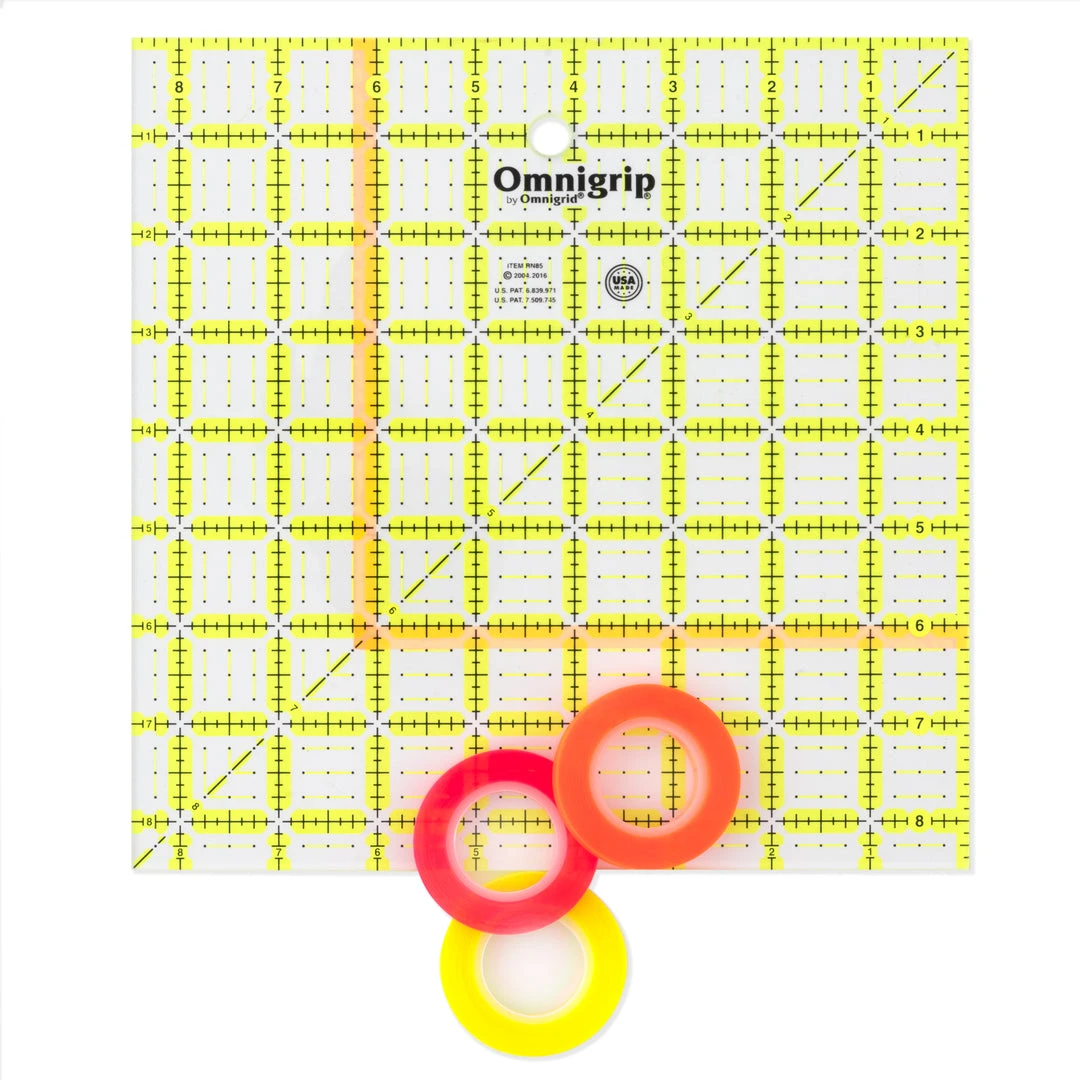 Omnigrid Glow-Line Tape, Transparent And Fluorescent 7 Omnigrid Glow-Line Tape, Transparent And Fluorescent