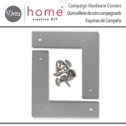 Dritz Smooth Campaign Hardware Corners, Small, 4 Pc