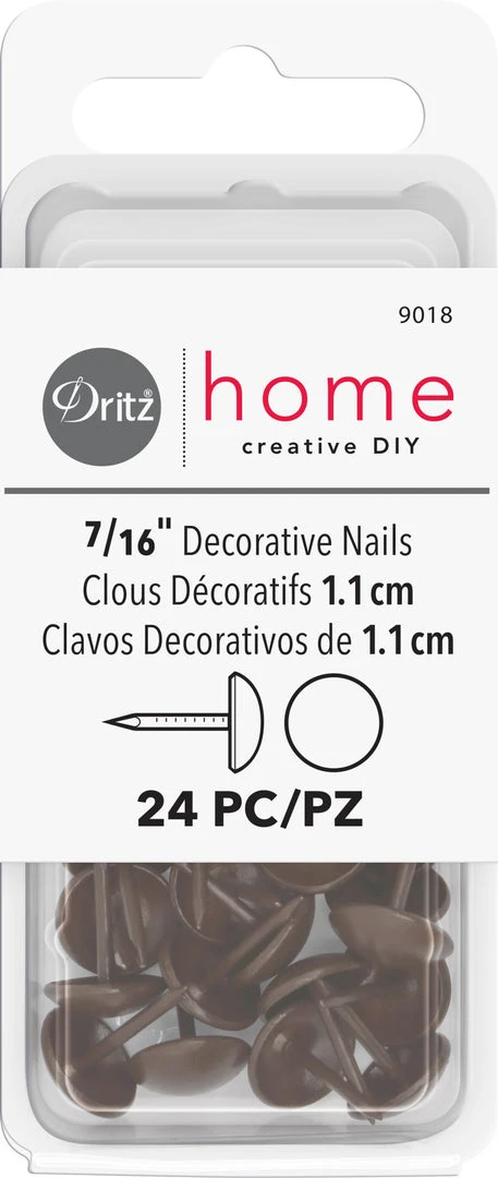 Dritz Decorative Nails & Tacks 7/16" Smooth Decorative Nails, 24 Pc 7 Dritz Decorative Nails & Tacks 7/16" Smooth Decorative Nails, 24 Pc