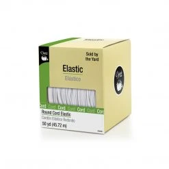 Dritz Round Cord Elastic, White Elastics