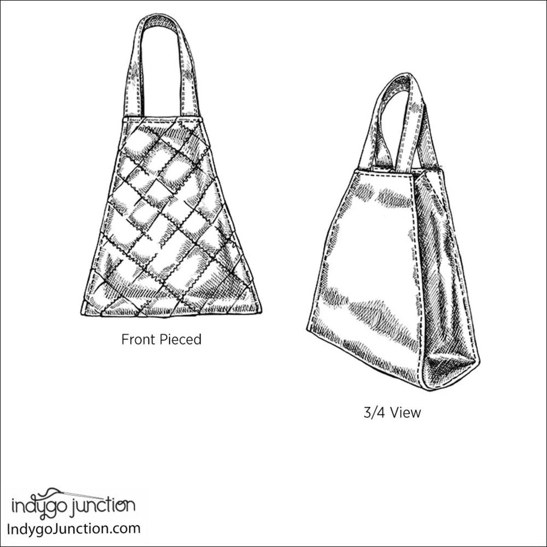 Indygo Junction Trapezoid Quilted Tote Pattern, PDF Download Purses & Accessories 4 Indygo Junction Trapezoid Quilted Tote Pattern, PDF Download Purses & Accessories