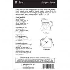 Indygo Junction Origami Pouch Pattern