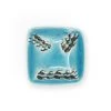 Dritz Outlet Ceramic Distressed Square Knob, Turquoise