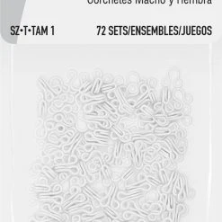 Dritz Hooks & Eyes, 72 Sets, White Bulk Notions 17 Dritz Hooks & Eyes, 72 Sets, White Bulk Notions