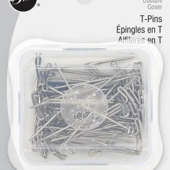 Dritz Pins & Accessories 1-3/4" T-Pins, Nickel, 40 Pc