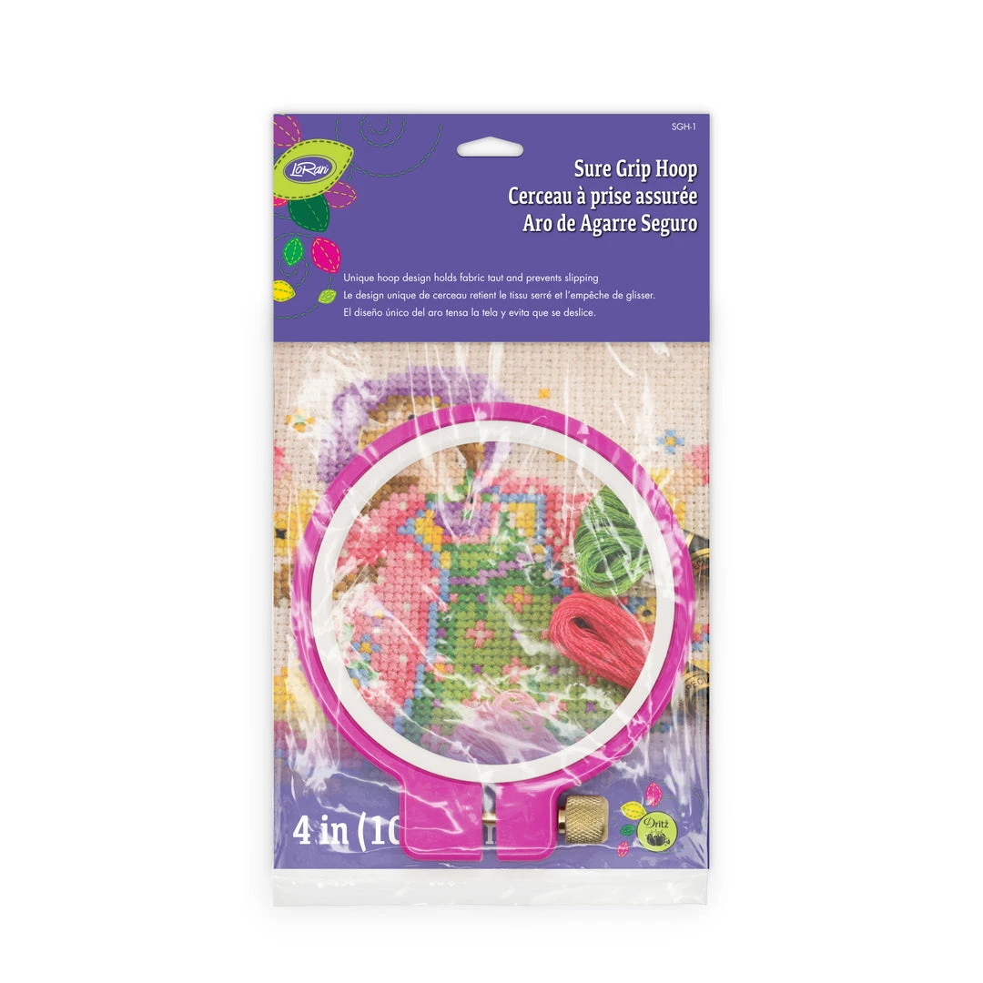LoRan Sure Grip Hoop, Holds Fabric Embroidery 7 LoRan Sure Grip Hoop, Holds Fabric Embroidery