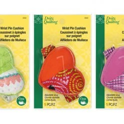 Dritz Wrist Pin Cushions, Assorted, 3-Pack Pins, Needles & Tacks
