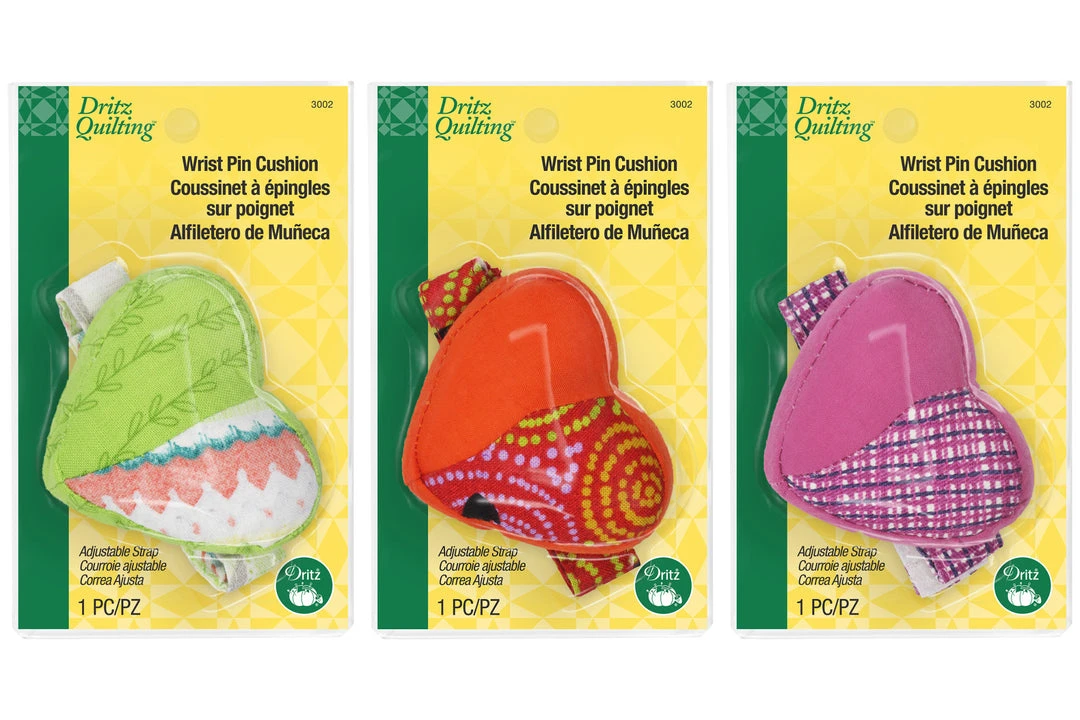 Dritz Wrist Pin Cushions, Assorted, 3-Pack Pins, Needles & Tacks 3 Dritz Wrist Pin Cushions, Assorted, 3-Pack Pins, Needles & Tacks