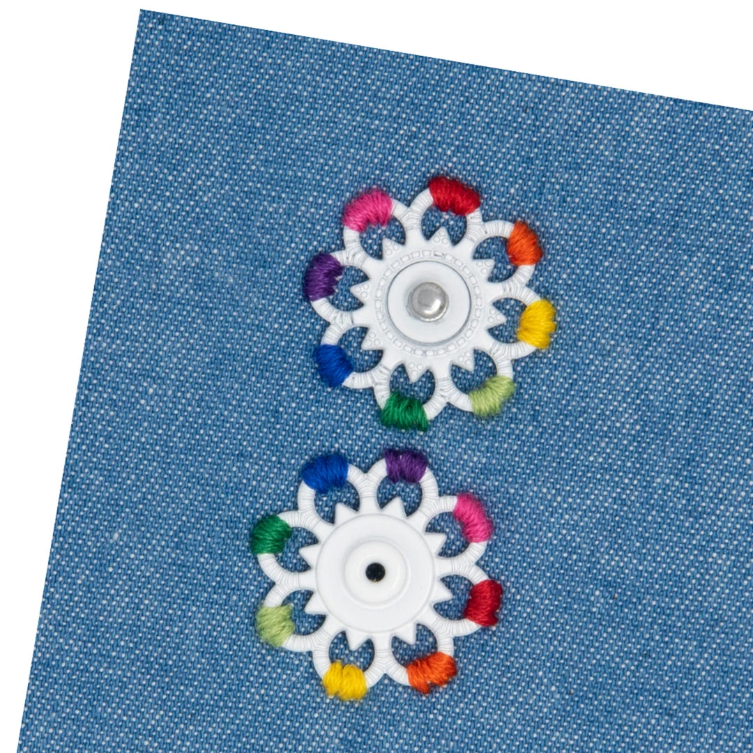 Dritz Sew-On Snaps, 2 Sets, Size 25mm 6 Dritz Sew-On Snaps, 2 Sets, Size 25mm