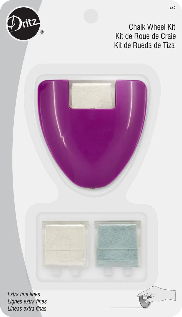Dritz Marking Chalk Wheel Kit, Extra Fine Lines 3 Dritz Marking Chalk Wheel Kit, Extra Fine Lines