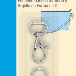 Dritz 1/2" Small Swivel Hook & D-Ring Rings & Swivel Hooks