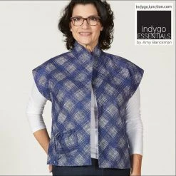 Indygo Junction Mandarin Vest Pattern Apparel