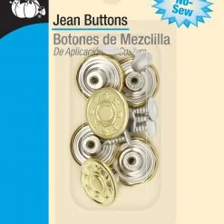 Dritz Jean Buttons, 6 Pc Buttons & Cover Buttons