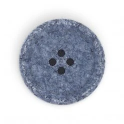 Dritz Recycled Cotton Round Stitch Button, 25mm, 2 Pc Buttons & Cover Buttons