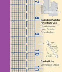 Dritz Quilt-N-Sew See-Thru Ruler Measuring