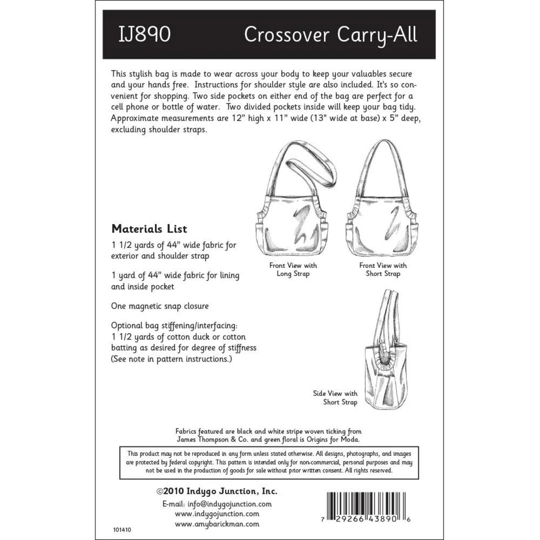 Indygo Junction Crossover Carry-All Purse Pattern, PDF Download 7 Indygo Junction Crossover Carry-All Purse Pattern, PDF Download