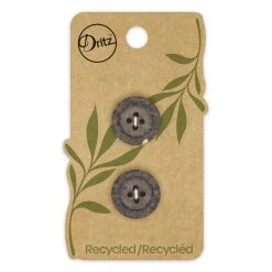 Dritz Recycled Coconut Round Button, Brown, 2 Pc