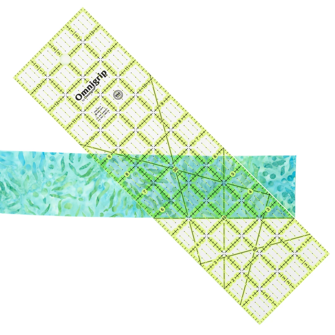 Omnigrid Non-Slip Rectangle Ruler, Neon Quilting Rulers 24 Omnigrid Non-Slip Rectangle Ruler, Neon Quilting Rulers
