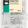 Dritz Pins & Accessories Safety Pins & Storage Box, Assorted Sizes, 100 Pc