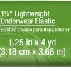 Dritz 1-1/4" Lightweight Underwear Elastic, White, 4 Yd Elastics
