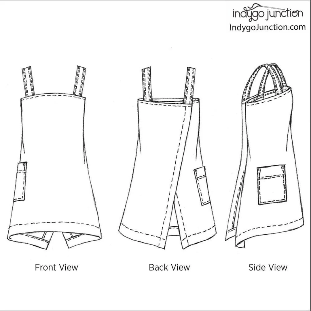 Indygo Junction Origami Apron Pattern, PDF Download Aprons 4 Indygo Junction Origami Apron Pattern, PDF Download Aprons