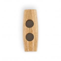 Dritz Sustainable Wood Toggle Button, 25mm, Natural, 2 Pc Buttons & Cover Buttons